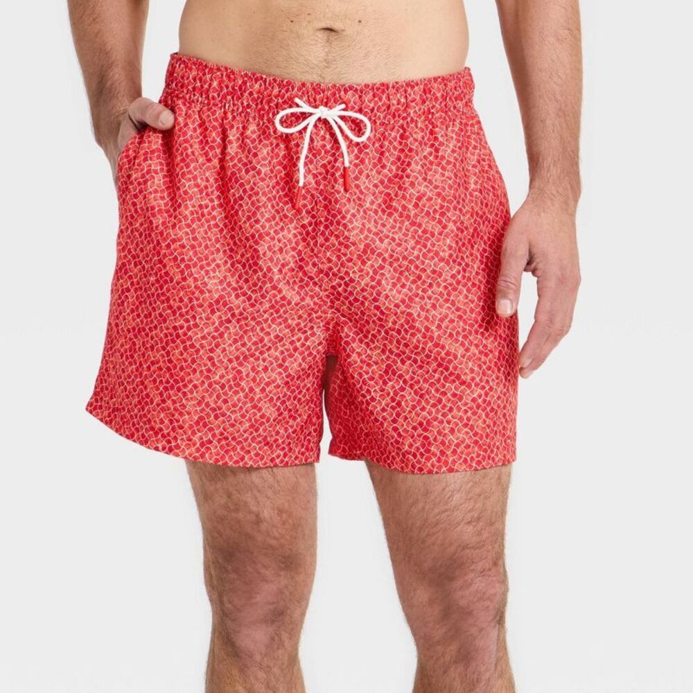 Goodfellow & Co - Men's Vacay 5" Swim Trunks - Goodfellow & Co Red S Red